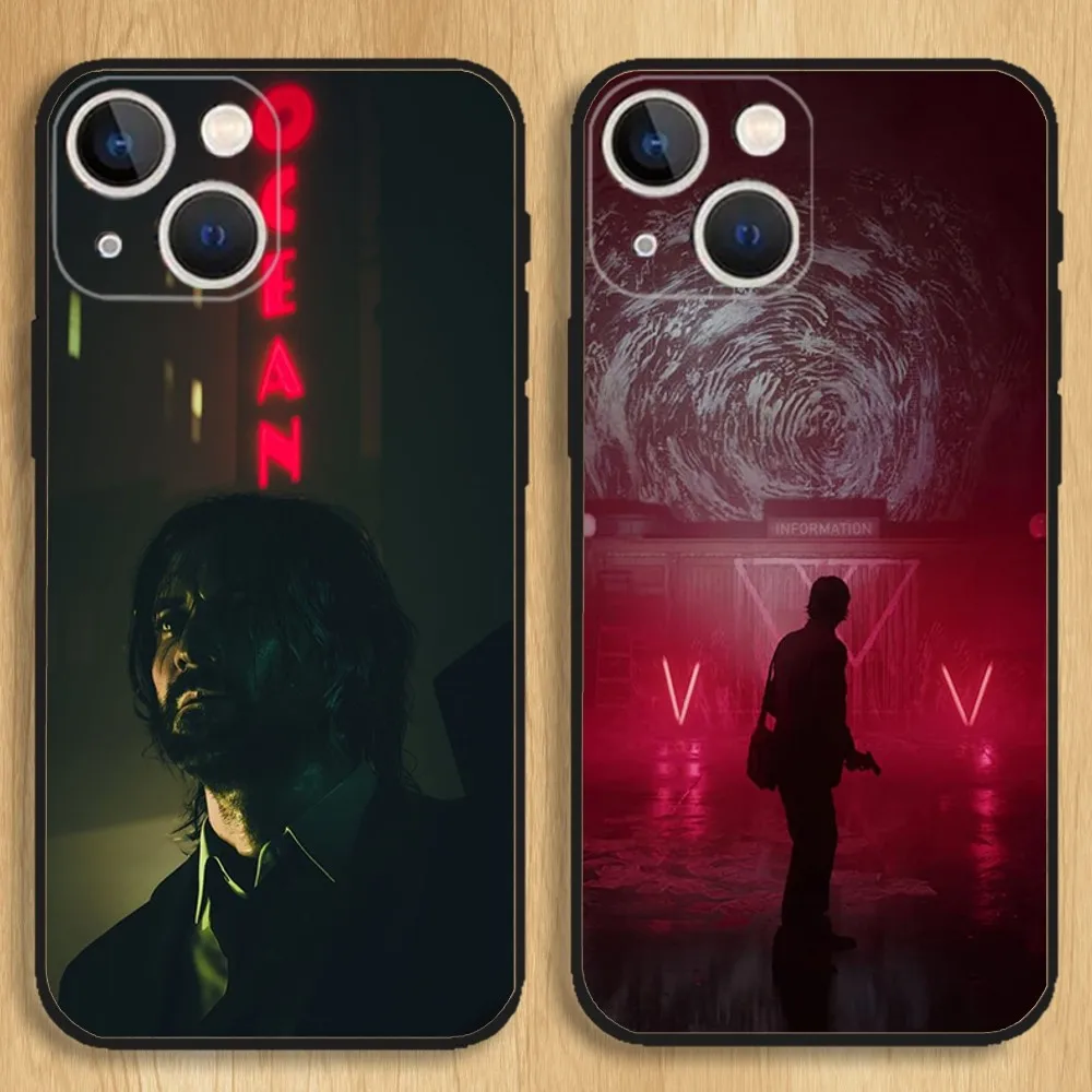 

Alan Wake 2 Video Game Phone Case For iPhone15,14,13,12,11,Pro,Max,Plus,Mini,X,XS,XR,8,7,6,S,Plus,SE Soft Black Case
