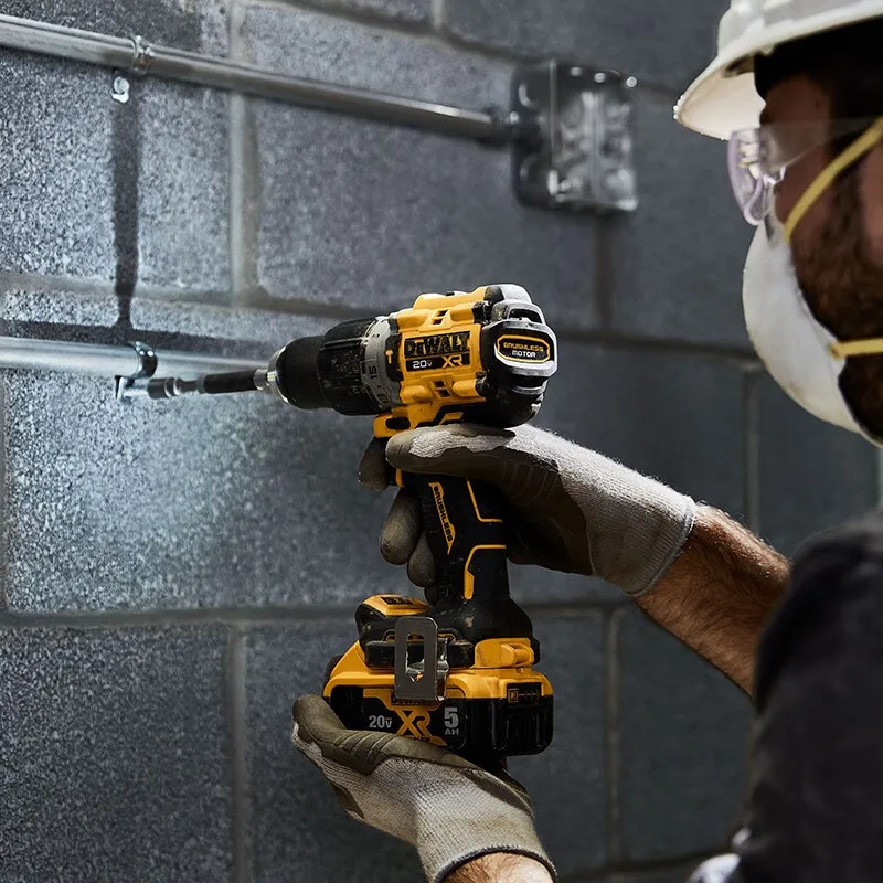 Dewalt DCD805 Brushless Impact Drill 20V Cordless Electric Stepless Speed Regulation Impact Drill 1/2 in Rechargeable Power Tool