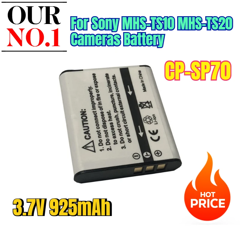 

3.7V 925mAh SP70 for Sony MHS-TS10 MHS-TS20 Cameras Battery