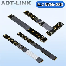 128Gbps M.2 NVMe 2280 22110 SSD Extension Cable Solid Drive Riser Card F44AB 5.0 M.2 SSD PCI-Express 4.0 X4 PCI-E M Key Extender