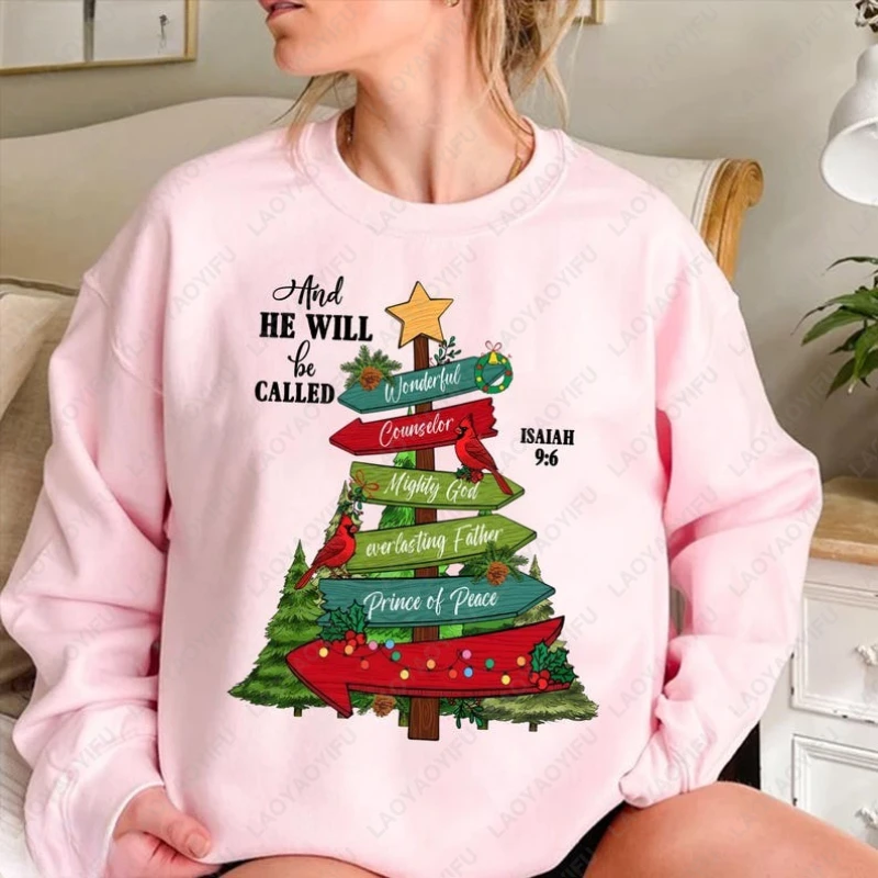 

He Will Be Called Christmas Bible Verse Isaiah 9:6 Hoodie Men Women Hoody Scripture Christian Gift Prince Peace Jesus Sweatshirt