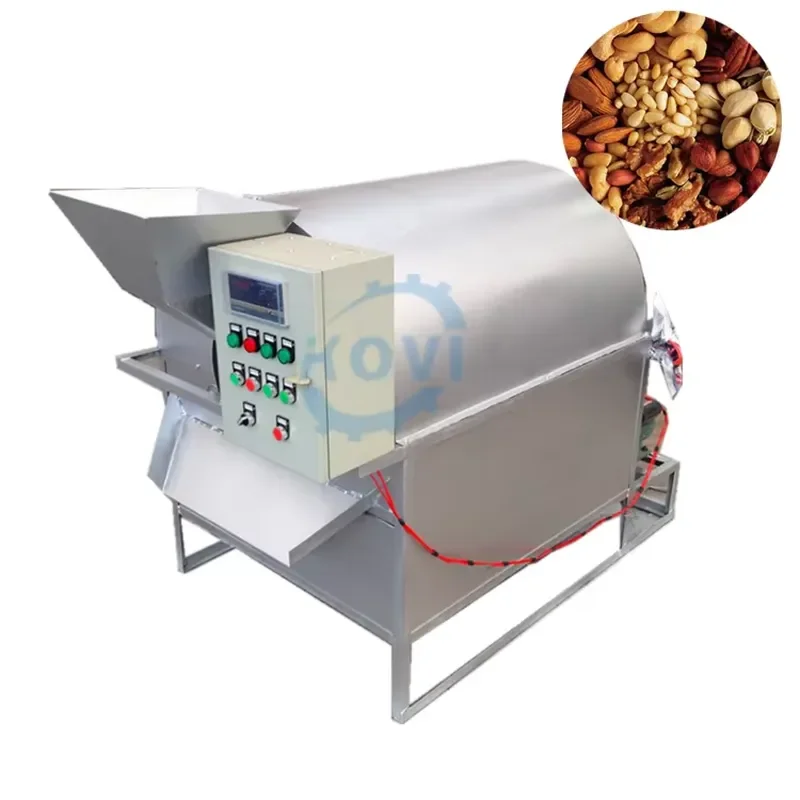 2026 Small Scale Sunflower Seed Roasting Sesame German Cashew Nut Roasting Machine Soybean
