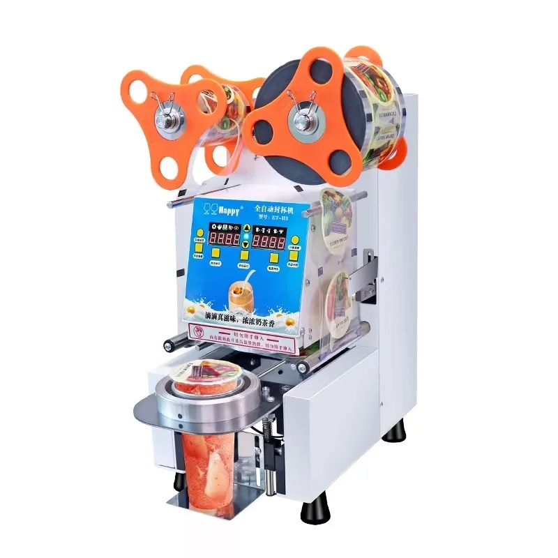 

Commercial Full Automatic Electric Milk Cup Sealing Machine Plastic Cup Sealer Machine