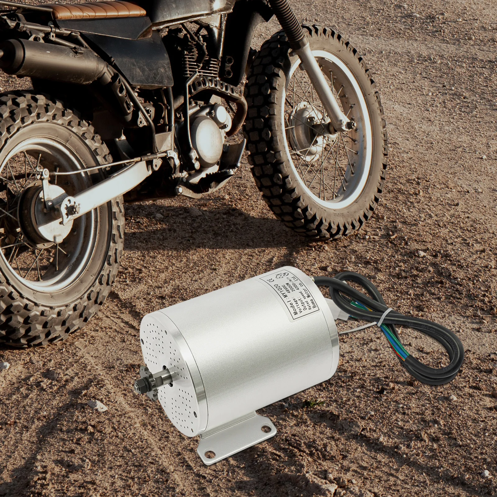 مجموعة محرك تروس بدون فرشاة 48 فولت 2000 وات عالية الأداء، 4300 دورة في الدقيقة مع محرك ووحدة تحكم وسلسلة محرك، لدراجة سكوتر كهربائية #6