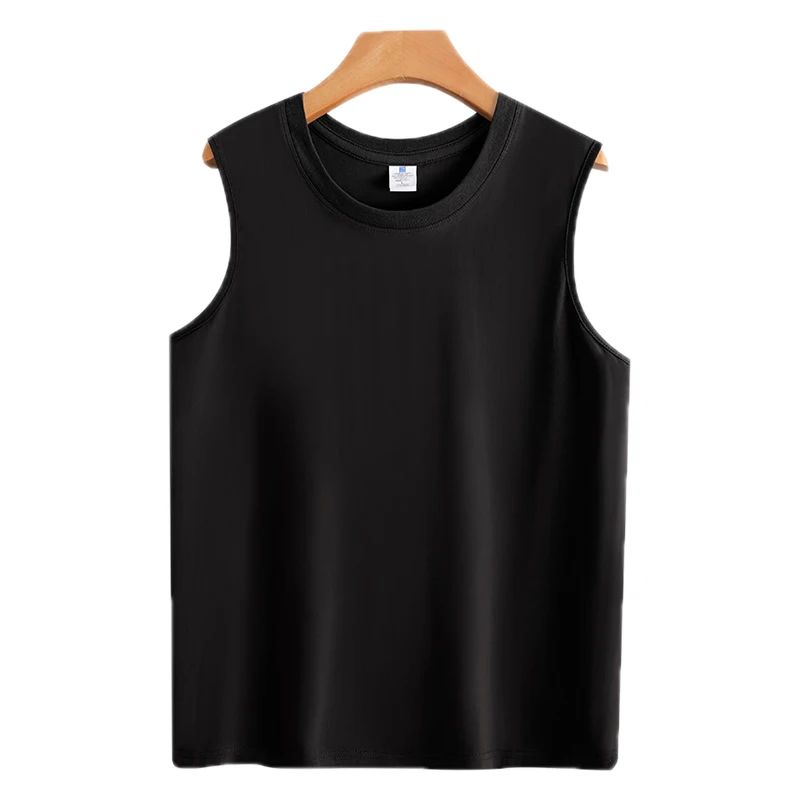 Men\'s Tank Tops.Sleeveless Tops,100% Cotton Soft Basic Men Clothing.Black White Gray