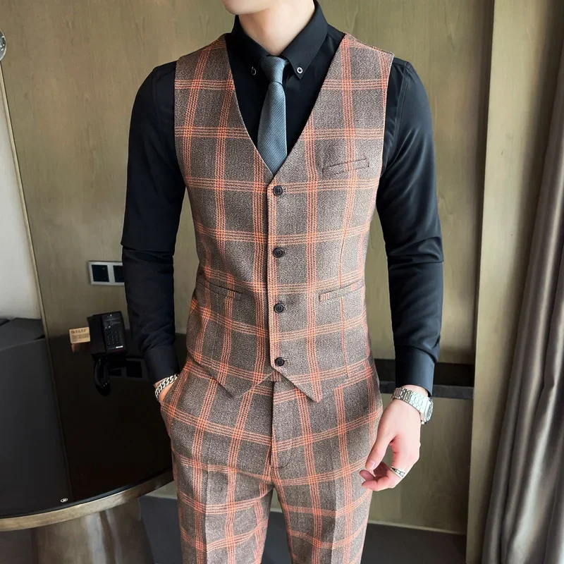 

10219 High-end suits for men Korean suits for men groom dinner dress