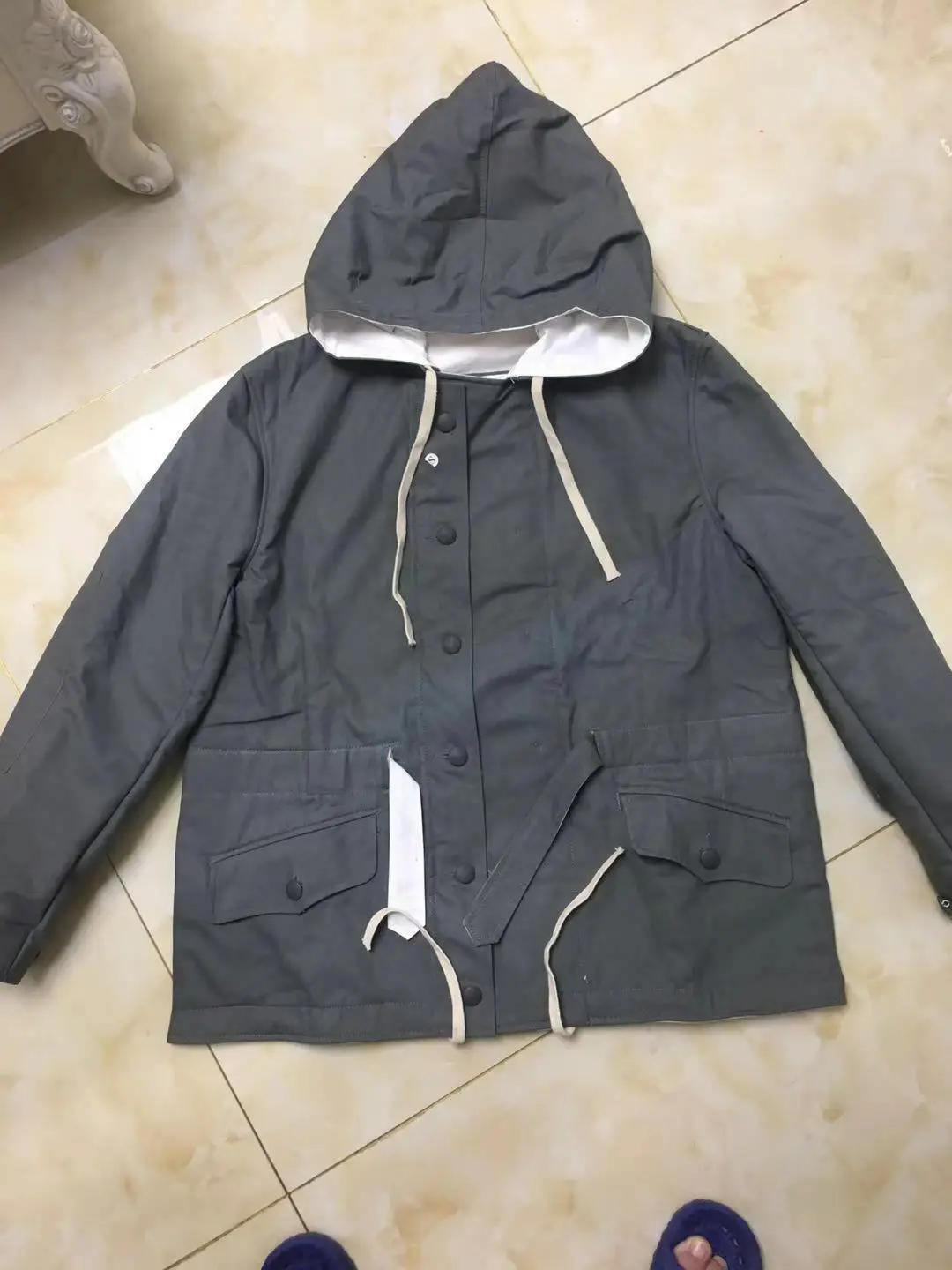 REPRO WWII WW2 독일 ELITE 마우스 그레이 군복 겨울 양면 파카 컬렉션 전쟁 재연