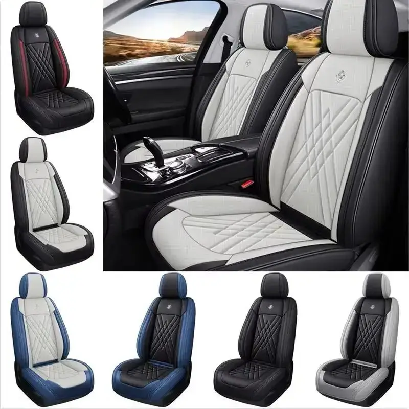 

5-Seats Car Seat Cover Full Set Universal Deluxe Cushion PU Leather Protectors Waterproof For BMW 1 2 Series F20 E88 E82 E87 G87