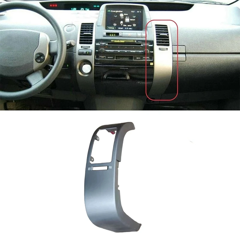 1 buah A/C penggantian Panel pelat Trim ventilasi udara dasbor untuk Toyota Prius 2004 -2009 penutup bingkai Outlet udara bagian dalam pusat kanan