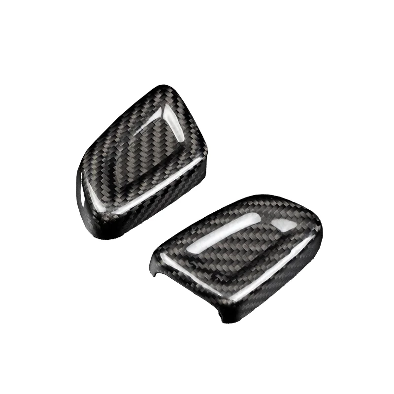 

Premium carbon fiber gear rod cap, red style, universal automotive accessory, suitable for most vehicle interiors.