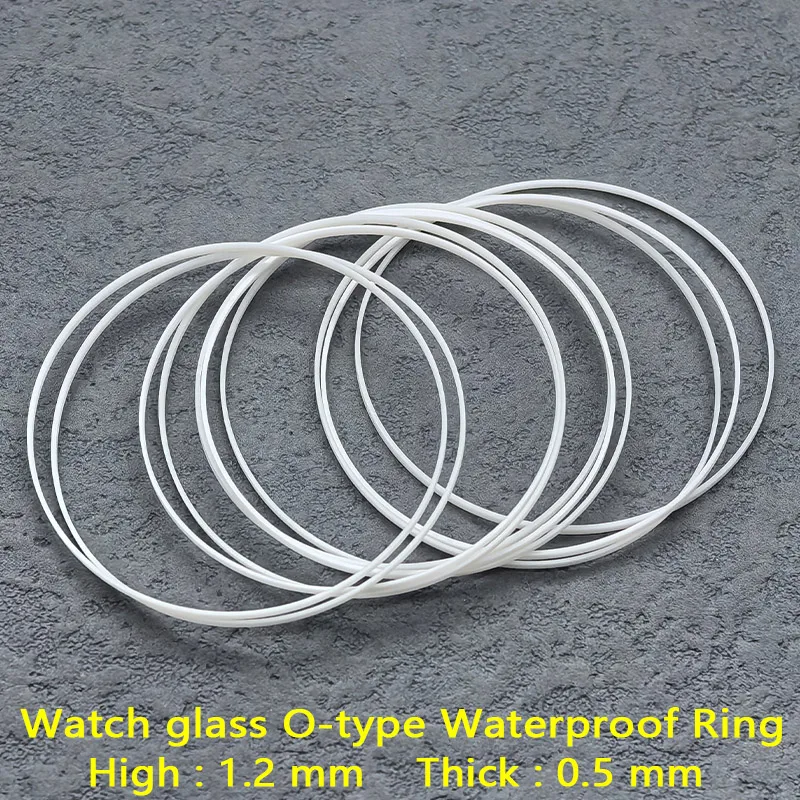 2/5 PCS Uhr Glas Wasserdichte Dichtungen Ring Durchmesser 25mm-36,5mm Hohe 1,2 MM Dicke 0,5 MM Uhr Fall Wasserdichte Dichtung Ring Teile
