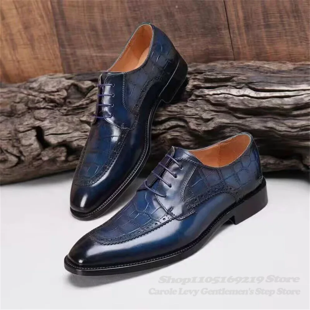 2025 صيف جديد البريطاني الرجال جلد طبيعي حذاء رسمي أشار تو عبر التعادل اللون حظر منخفضة أعلى مأدبة فستان الأحذية #2
