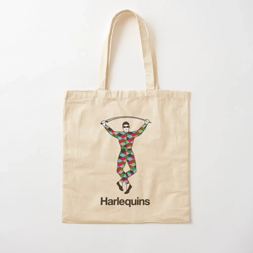Harlequins Tote Bag أكياس عربة التسوق أكياس التوصيل المجاني حقيبة تسوق شعار أكياس البقالة القابلة لإعادة الاستخدام #2