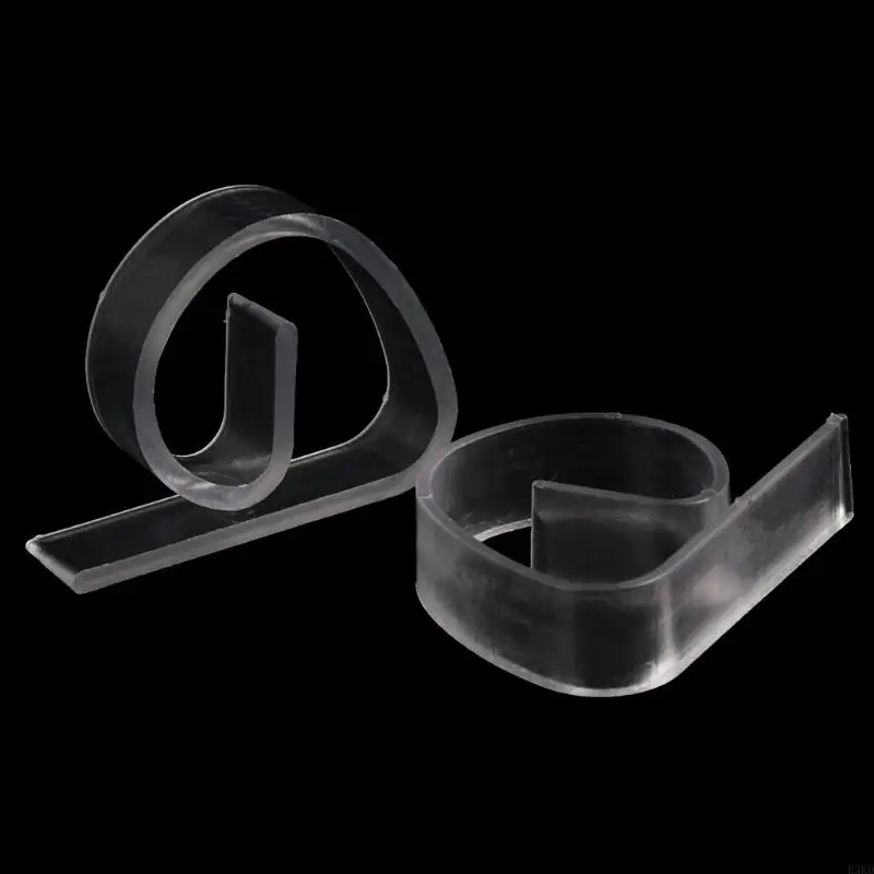 K3KD 12pcs Пластиковая прозрачная скатерть столовая крышка зажигания держатель зажимной вечеринка для пикника дома