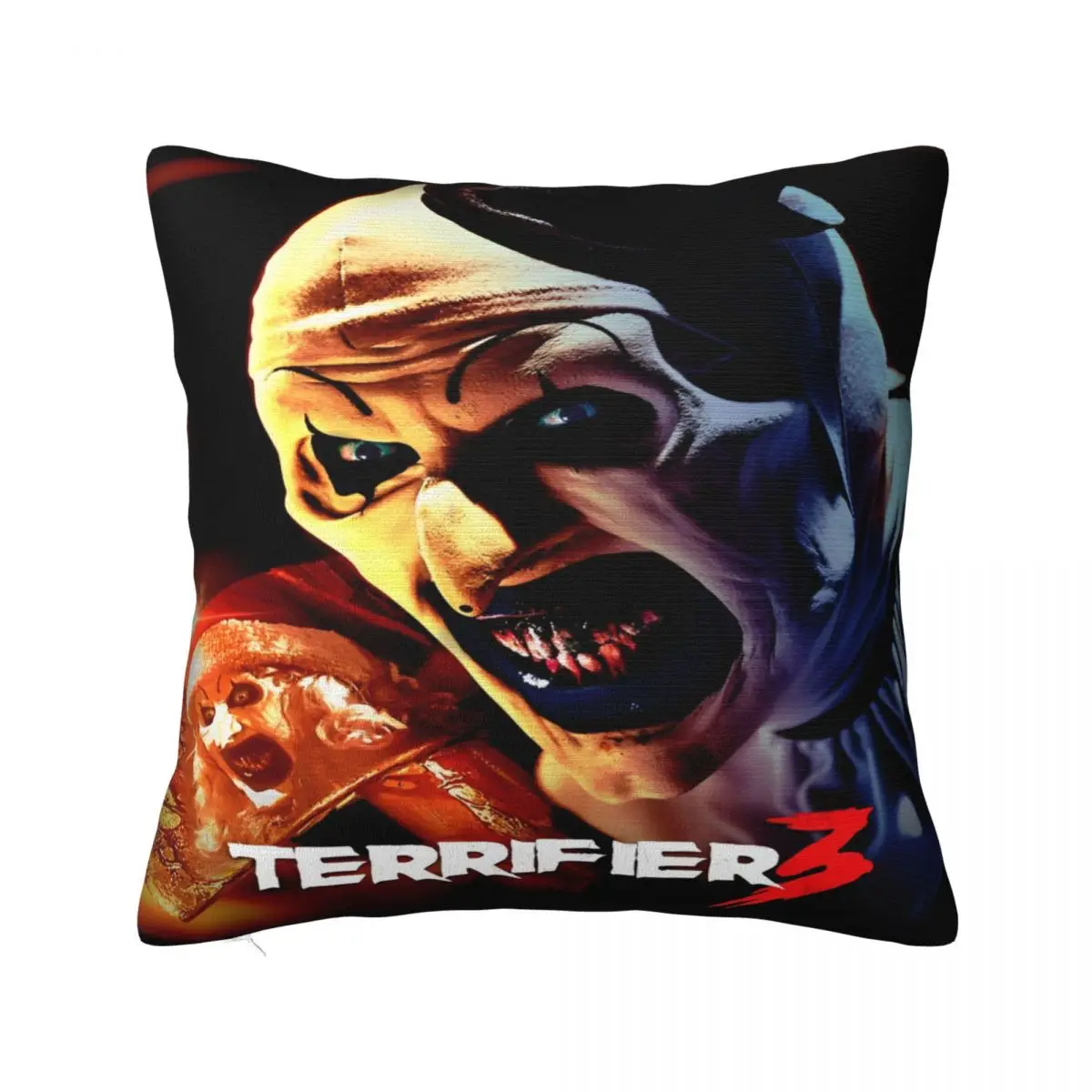 Christmas Terrifier Art The Clown 3 Horror Movie Pillowcases Cushion Cover Pillow Covers Bedroom Decorations Square Multi Size