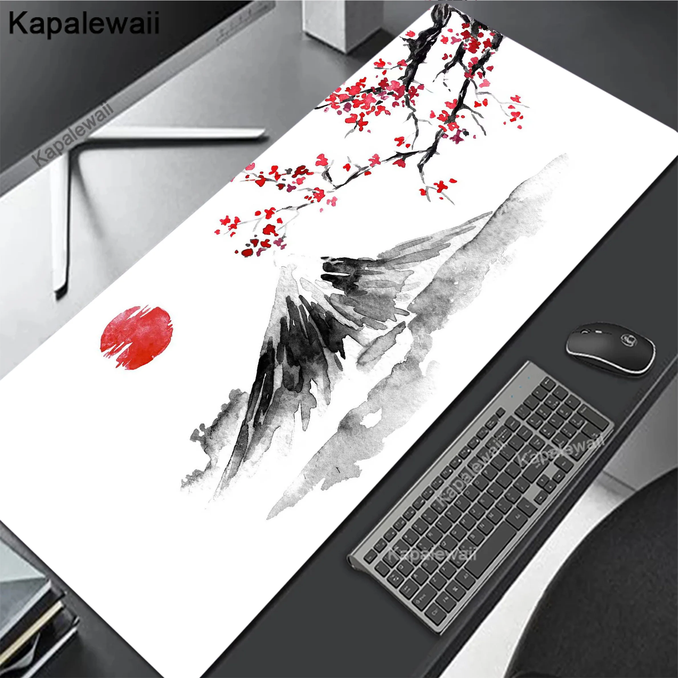 

Mountain Serenity Japan Art Large Mousepad Game Mouse Pad Gamer Mouse Mat Gaming Accessories Keyboard Pads Speed Desk Mat