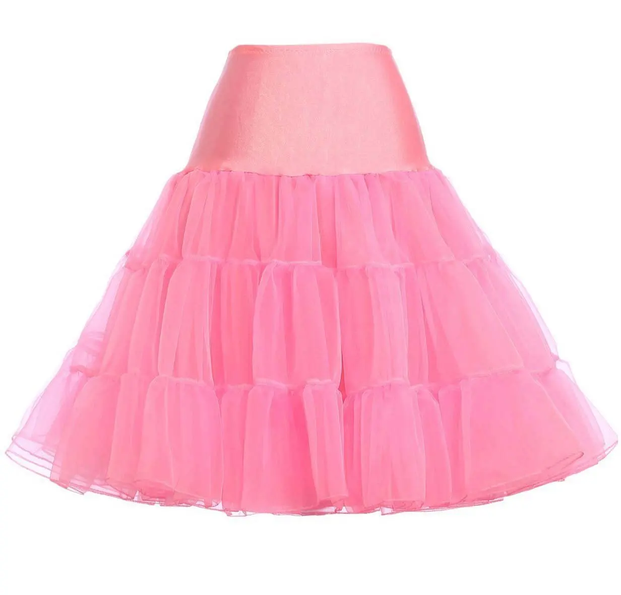 Jupon tutu vintage pour femmes, sous-vêtement crinoline rétro, 343