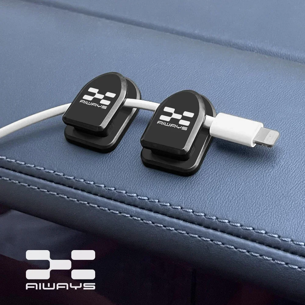 For Aiways U5 PRO SE Bj U6 U7 Ion RG Nathalie 2020 2021 2022 4PCS Multifunctional Car Self Adhesive Mini Hooks Auto Accessories