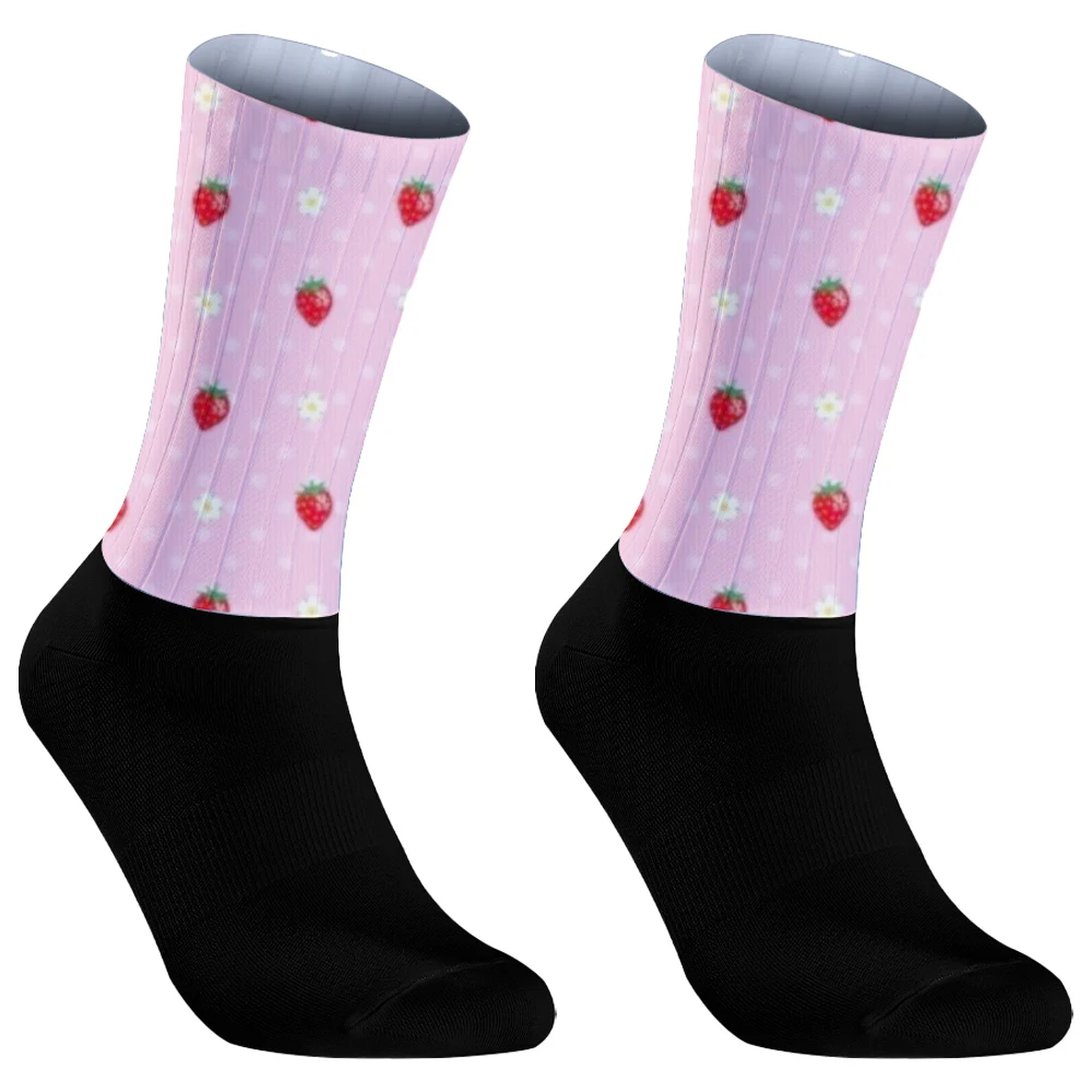 Sportlich gepolsterte Basketball-Rad socken Frauen Männer Sport Socken mit Strand baum Design bequeme Kompression