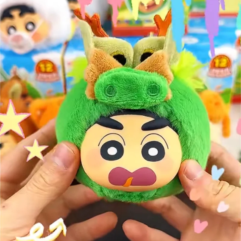 

In Stock Original Eaki Crayon Shin-Chan Chinese Zodiac Plush Doll Trendy Blind Box Desktop Decoration Birthday Gift Collecte Toy