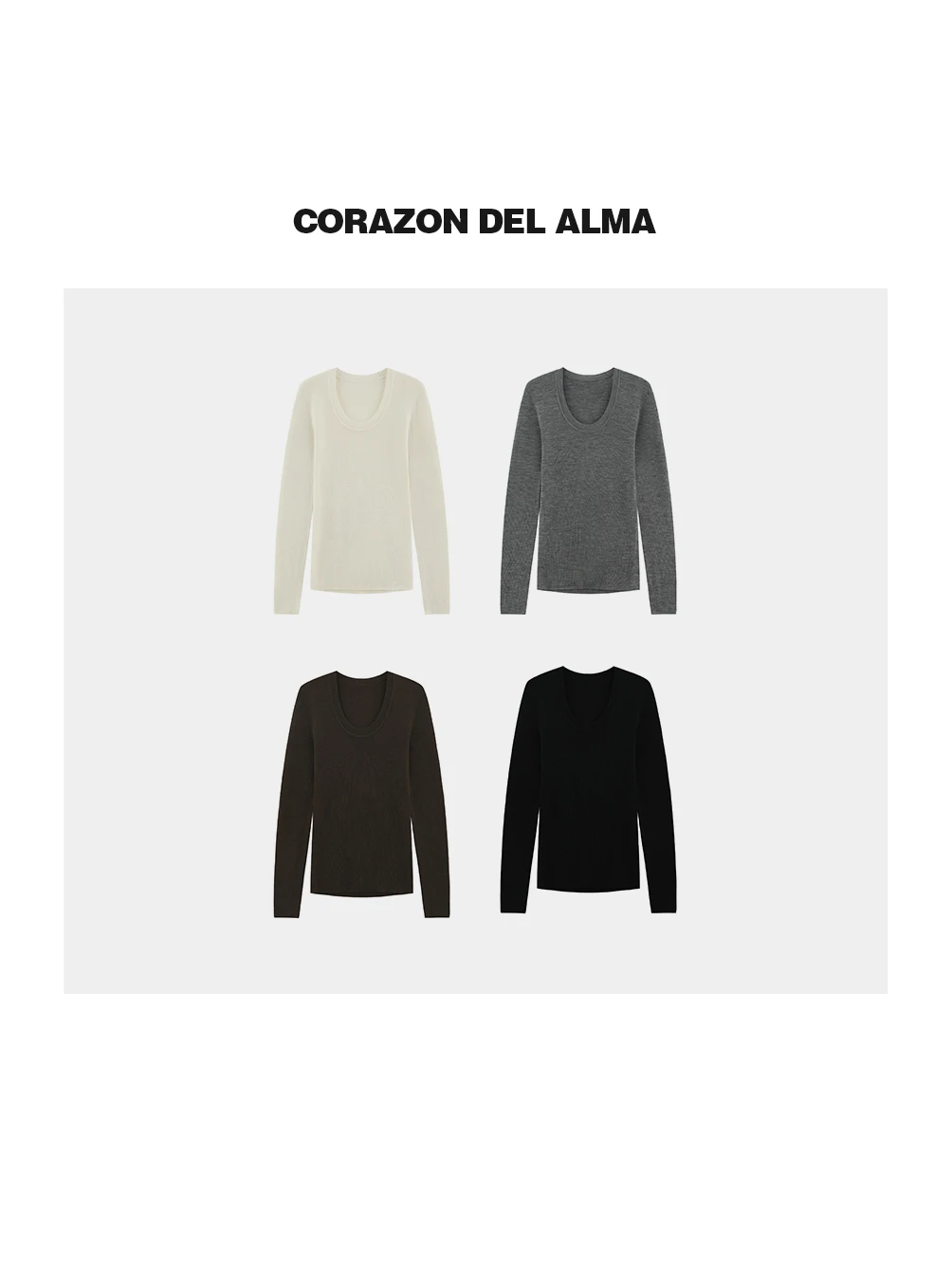 

Женский вязаный свитер из сухой шерсти с U-образным вырезом, базовый слой, облегающий, универсальный, машинная стирка, для повседневной носки