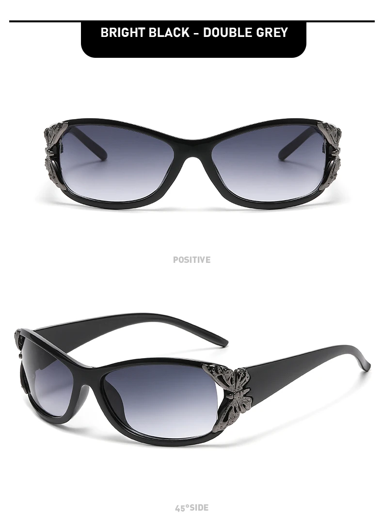 Modische und elegante Schmetterlings-Sonnenbrille für Damen im Freien, UV-Schutz, Sonnenschutz, bunte Sonnenbrille JH3058 – Detail 10