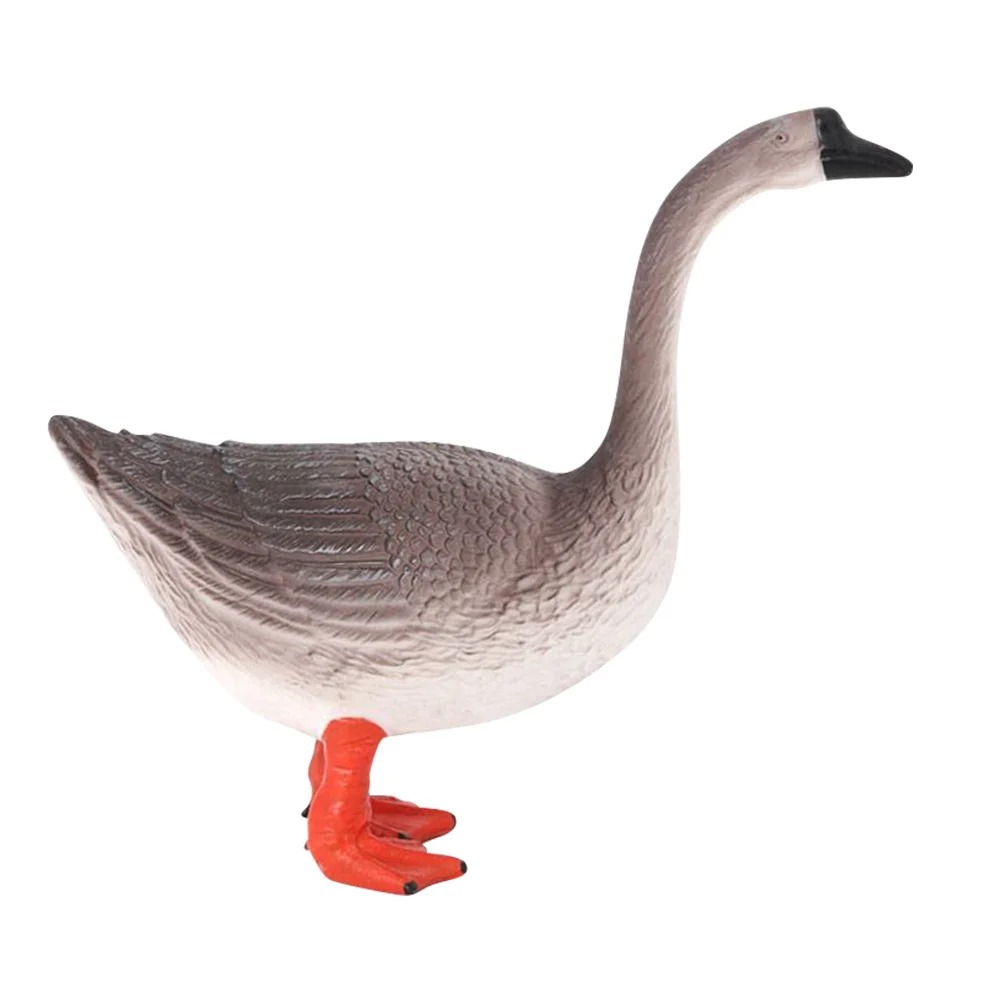 

Swan Ornaments Animal Simulation Goose Figurine Statue Adorable Plastic Home Decor Decoration Child Indoor Craft