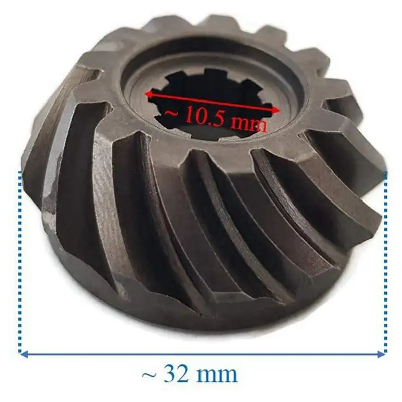 AU28-6X Boat Motor Pinion Gear Bevel For Outboard 6E7-45551-00 01 F9 F9.9 F15 F20 9.9HP 15HP 13T 2/4-Stroke