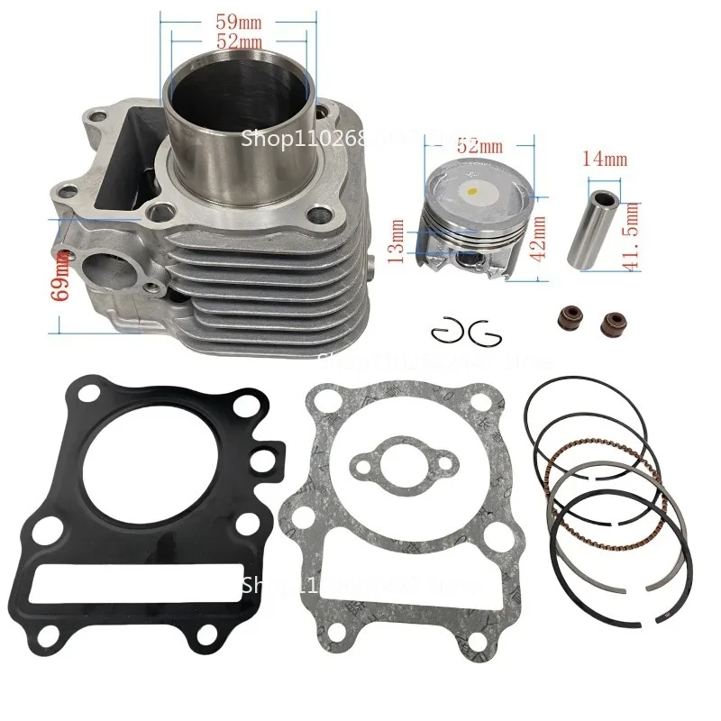 Motorcycle Cylinder Accessories for SUZUKI AN125  125 HS125T Piston Cylinder 52M