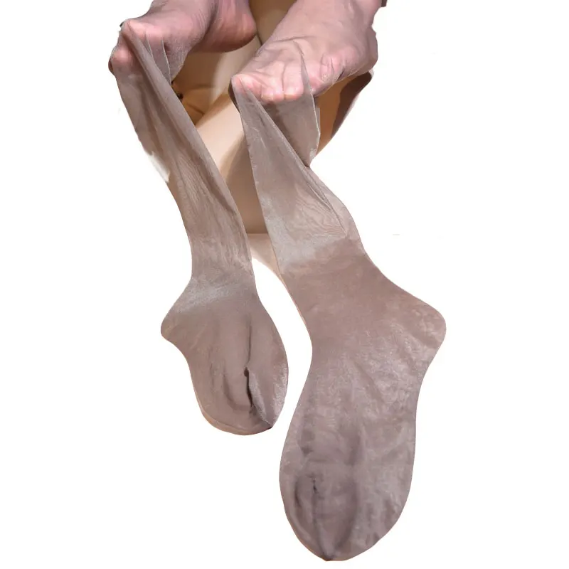 مثير الرجال T المنشعب النفط لامعة Sockings لامعة U محدب الحقيبة مثير جوارب ضيقة COCKring تشكيل جوارب طويلة مثلي الجنس ارتداء حجم كبير F2 #2