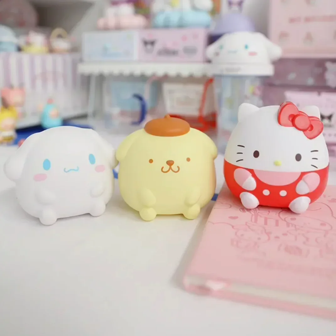 Kawaii Sanrio Hello Kitty Melody Kuromi Fidget Hands Cute Cinnamoroll Stress Relief Squishy Anime Children Toys Christmas Gifts