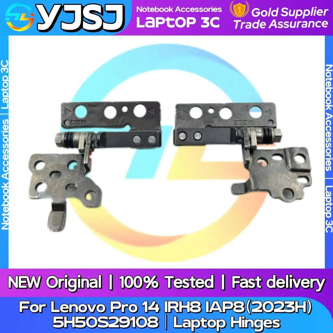 

New Original Laptop Notebook Hinges For Lenovo Pro 14 IRH8 IAP8（2023H）5H50S29108 built-in left and right LCD Screen Hinges