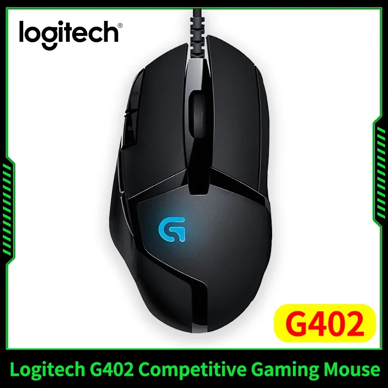 

Новая проводная игровая мышь Logitech G402 с высокоскоростным отслеживанием, датчиком игрового двигателя и беспроводной мышью с 8 программируемыми кнопками