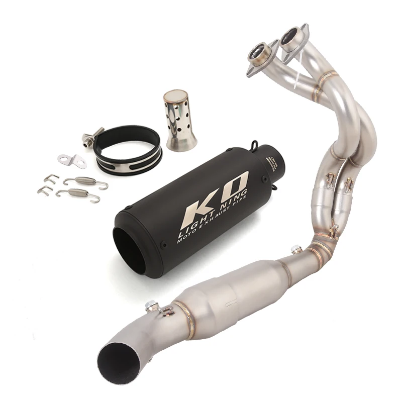 

Complete Exhaust System For Kawasaki Ninja 650 Z650 2023-2025 Slip On Header Pipe Muffler With DB Killer Stainless Steel Escape
