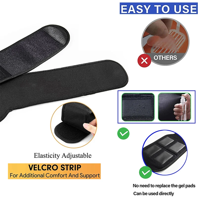 Body Abdominal Muscle Trainer Stimulator EMS Fitness Belt Electronic Toning Slimming Belts Abdomen Waist Support OK Fabrics