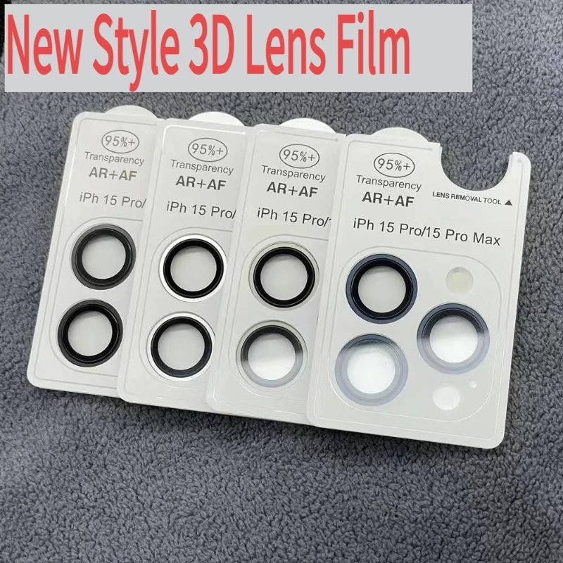 2-3Pcs Original Farbe Glänzend Kamera Schutz Für IPhone 16 15 14 Pro Max Plus 12 13 Mini 13 pro Metall Ring Glas Objektiv Kappe Film