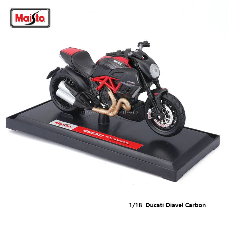 Maisto Ducati DIAVEL CARBON 1:18 scale motorcycle replicas with authentic details motorcycle Model collection gift toy