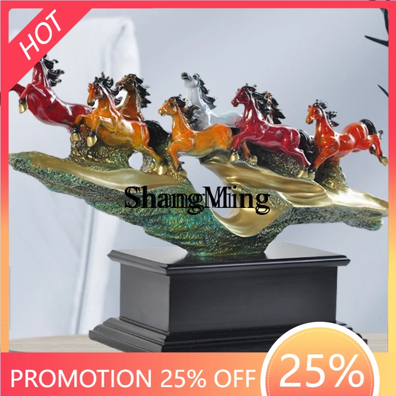 

SM Premium Sense Ba Jun Xiongfeng Деревянная основа Ba Ma Pentium Главная Гостиная Офис Настольное украшение Подарки