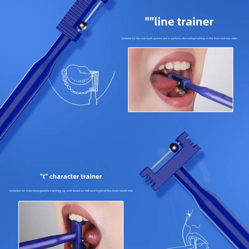 Kit de 3 Herramientas para Ejercitar la Punta de la Lengua en Niños, Entrenamiento de Fuerza Lingual para el Desarrollo del Habla y Práctica de Lateralización, Uso Doméstico