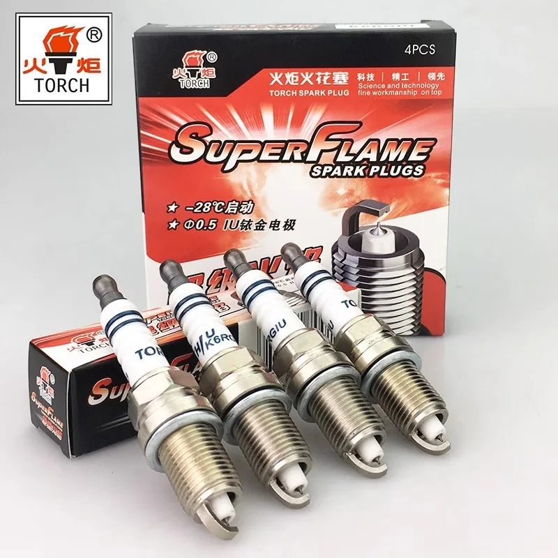 

4packs/6packs China original TORCH spark plugs ZFR6V-G/K6RGIU