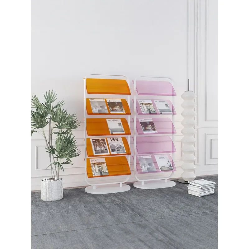 Magazine rack Promotional materials Display Bookshelf Floor-to-ceiling vertical multi-storey apartment atlas