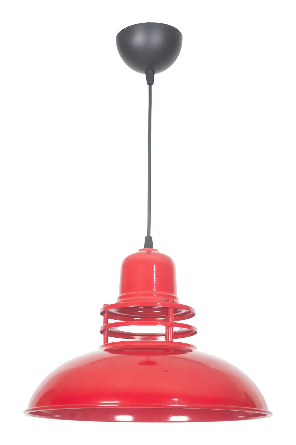 

DOLBOVI lantern Modern design plastering pendant Metal red color pendant Cafe-kitchen single chandelier