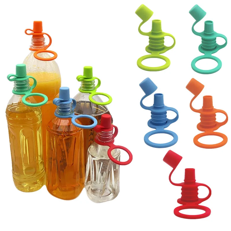 BPA Free Silicone Baby Water Bottle Cap Leak-proof Bottles Top Spout Adapter Replacement for Baby Kids Feeding Water Cup Cap