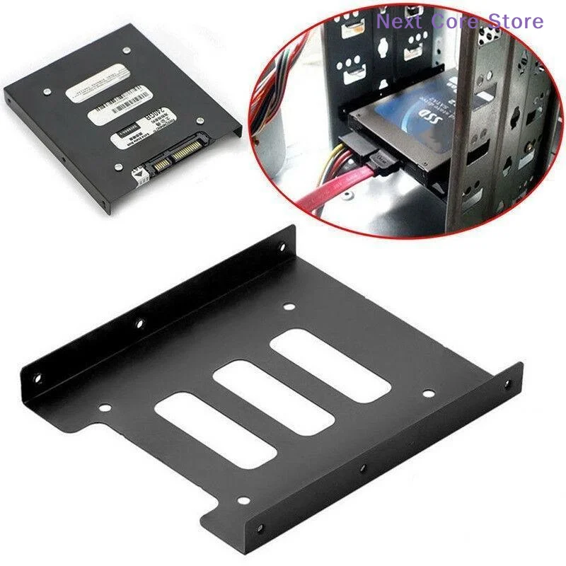 [NC]2.5 Inch To 3.5 Inch Metal Mounting Bracket Hard Drive Adapter SSD HDD Holder Accessories[NC]