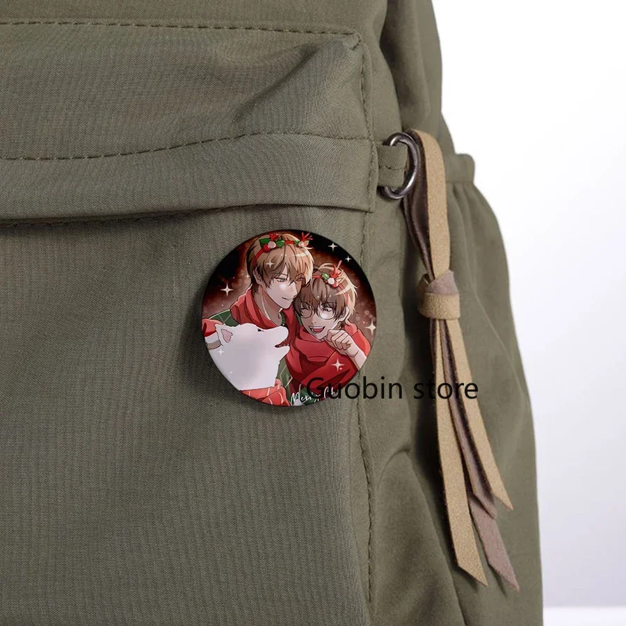 Pin de botón de Anime perdido en la nube BL, insignia de broche de Arte de Cirrus Skylar de dibujos animados, accesorios de decoración de mochila,