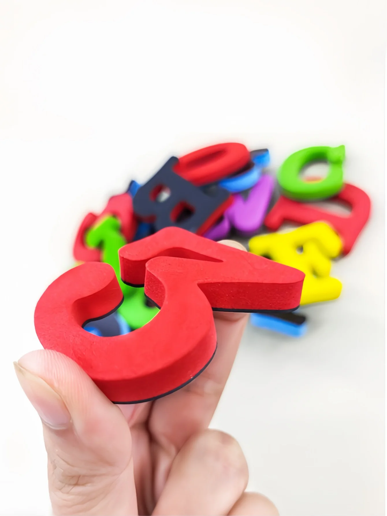 24Pcs Educational Magnetic Alphabet Number Fridge Magnets - Toddler Learning Toys Preschool Early Education Aids Spelling Cou