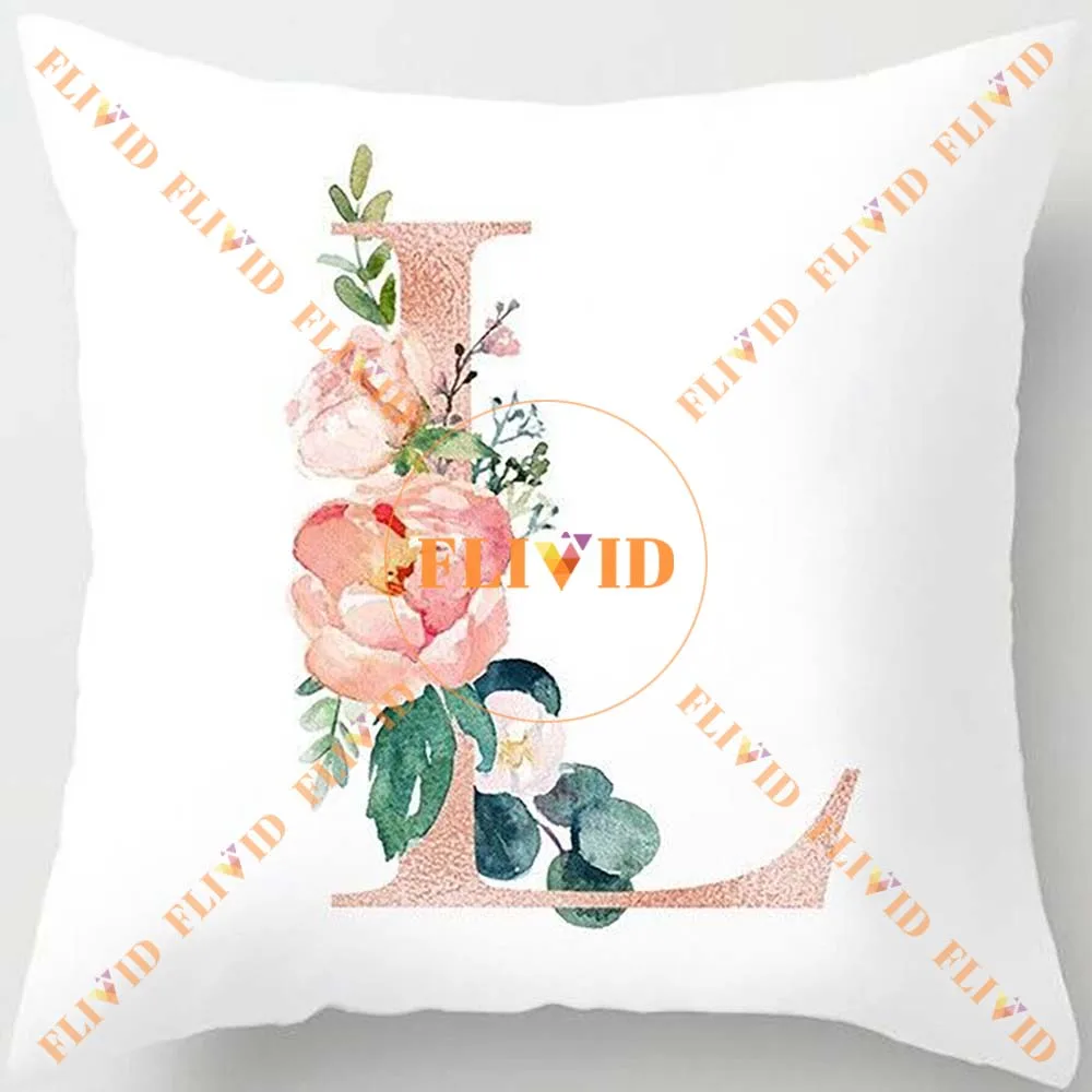 Custom Love Letters and Flowers Pillows, Wedding Anniversary Pillow, Valentine's Day gift, Birthday Memorial Gift, Lover Gifts