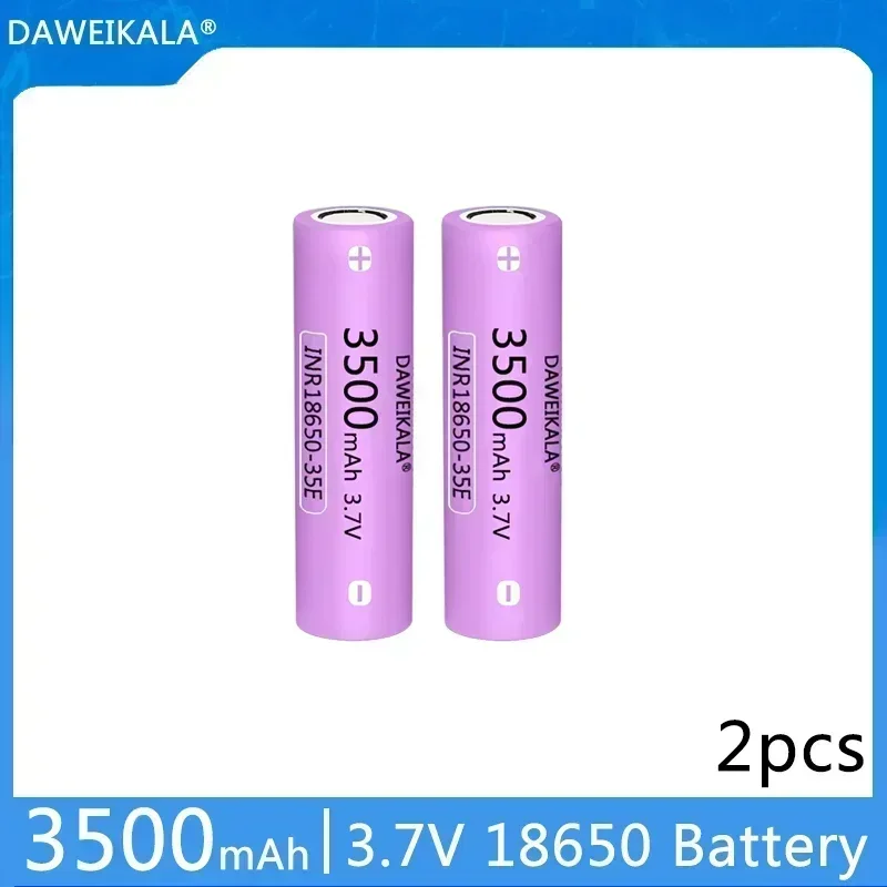 Daweikala 1-40PCS 100% Original 35E3.7v 3500 mah 18650 Lithium Rechargeable Battery For Flashlight batteries for 3500mah battery