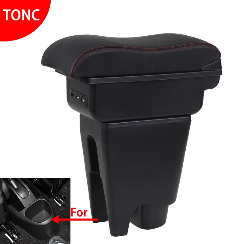 For Citroen C1 Armrest Box For Peugeot 107 Toyota Aygo BJ Armrest Car Accessories Store box Interior detail Simple installation