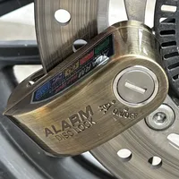 Falante-cerradura de alarma de freno de disco de motocicleta, difuncional, Motor de bicicleta, Scooter, rueda antirrobo, bloqueo de freno de disco, resistente al agua